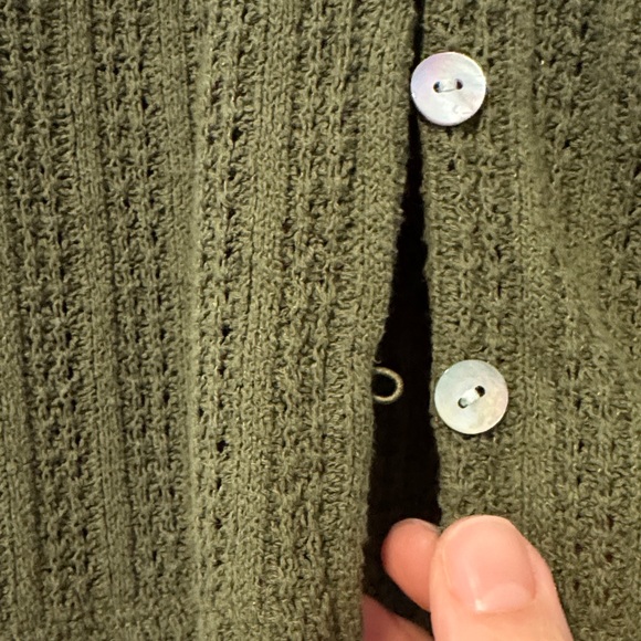 Madewell Olive Green Sleeveless Knit Top Women Size XL - Picture 4 of 9